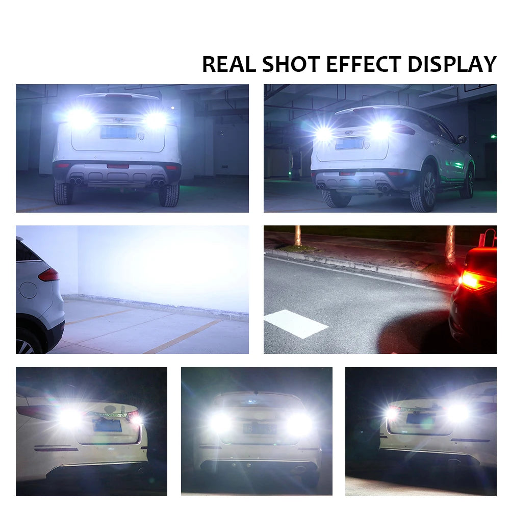 2pcs Super Bright W16W T15 921 LED Bulbs Canbus Car Light High Power 3030SMD No Error For Tail Signal Lamp Backup Reserve Lights sayaragear