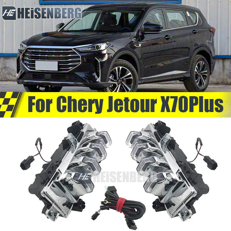 LED Daytime Running Light Modification For Chery Jetour X70 PLUS X90 Plus Fog Lamps F18-4499020 F18-4499010 sayaragear