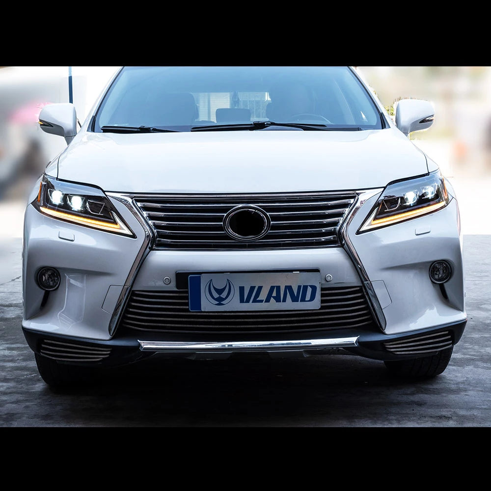 Vland 13-15 Lexus RX270 RX350 RX450H (AL10) LED Matrix Headlights with DRL High Low Beam Front Headlamp Assembly sayaragear