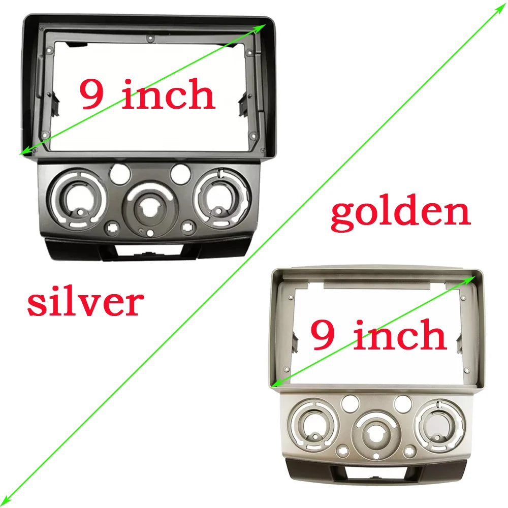 For FORD 2006-2010 Everest Ranger Mazda BT-50 9 inch Car Radio Android Plastic Fascias Panel Dashboard Frame cables sayaragear