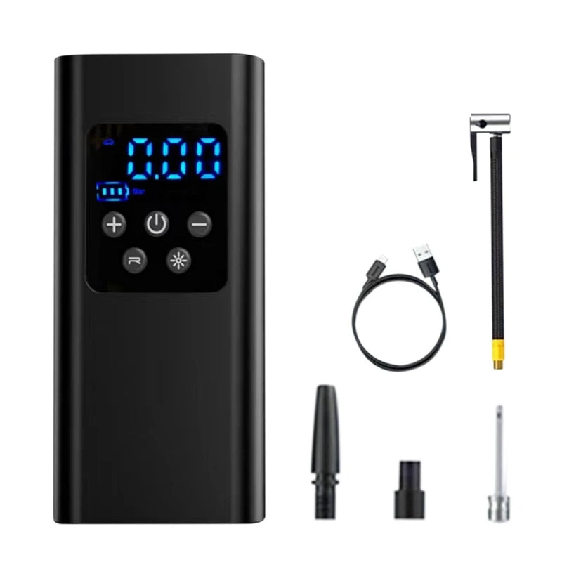 LEIBOO Portable Air Compressor for Car Tires Fast Air Pump Tire Inflator Accurate Pressure Air Pump for Motorcycle Bicycle Ball sayaragear