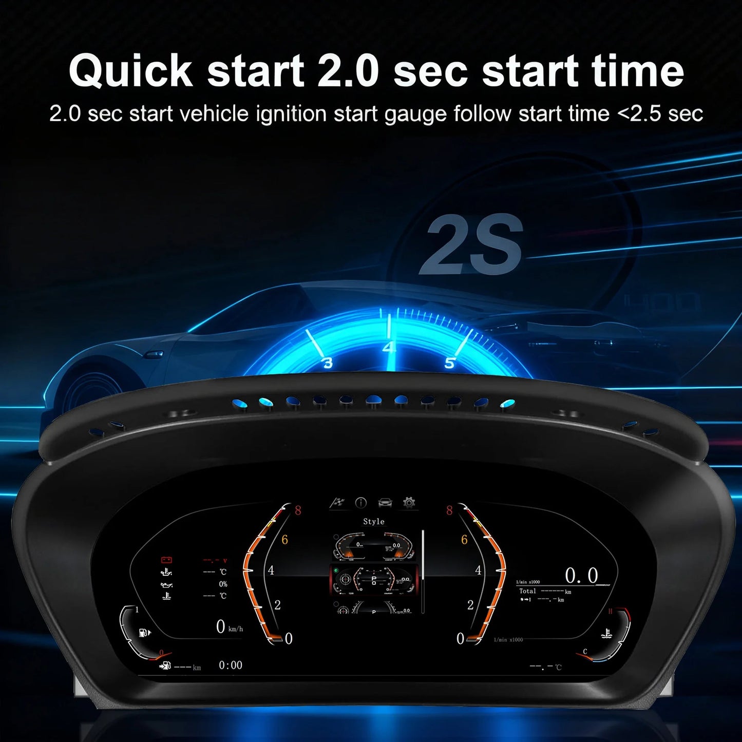 Digital instrument cluster for BMW X5 E70 X6 E71 2006-2013 CCC CIC Odometer,HUD instrument cluster, speedometer cluster 12.3'' sayaragear