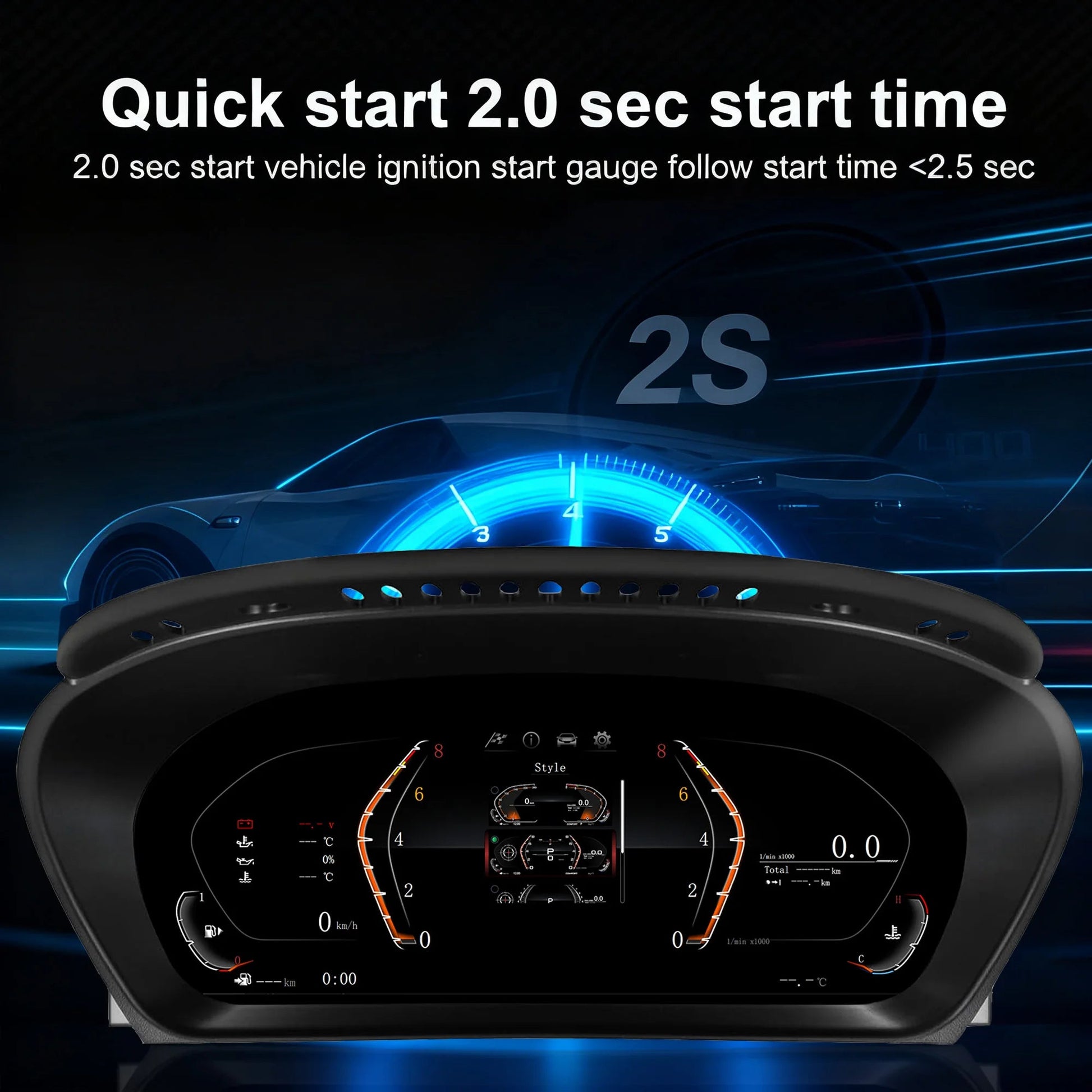 Digital instrument cluster for BMW X5 E70 X6 E71 2006-2013 CCC CIC Odometer,HUD instrument cluster, speedometer cluster 12.3'' sayaragear