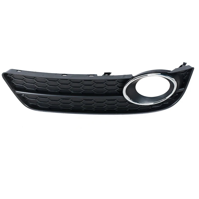 For Audi A5 2008 2009 2010 2011 2012 Honeycomb Mesh Fog Light A4 Grille Cover 8T0807681 8T0807682 W/ Chrome Ring Grill Parts - sayaragear