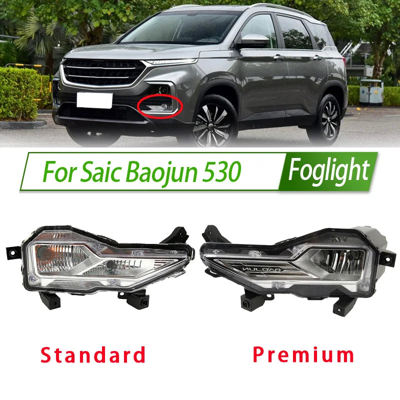 For Saic Baojun 530 Chevrolet Captiva Foglight Fog Light Assembly Front Bumper Fog Lamp Kit Replacement with Waterproof Housing sayaragear