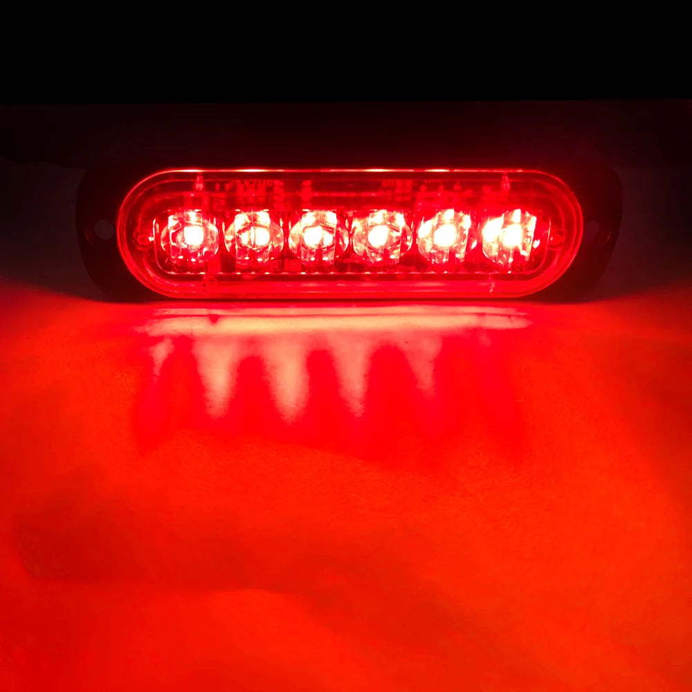 led strobe light Flashing Grille Lights Car emergency light 6LED WARN LIGHT police lights for car TRUCK strobe led light 12v 24v sayaragear