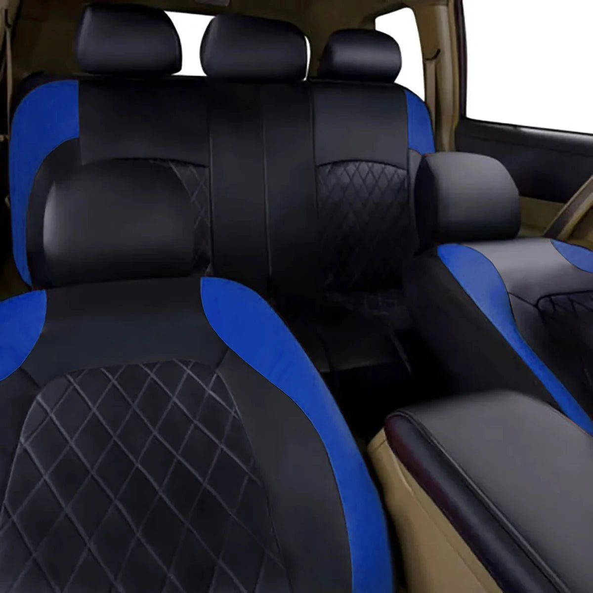 All Season Quited PU Leather Car Seat Cover Full Surrounded Seat Protector Waterproof Universal Fit Sedan Suv Pick-up Truck Seat sayaragear