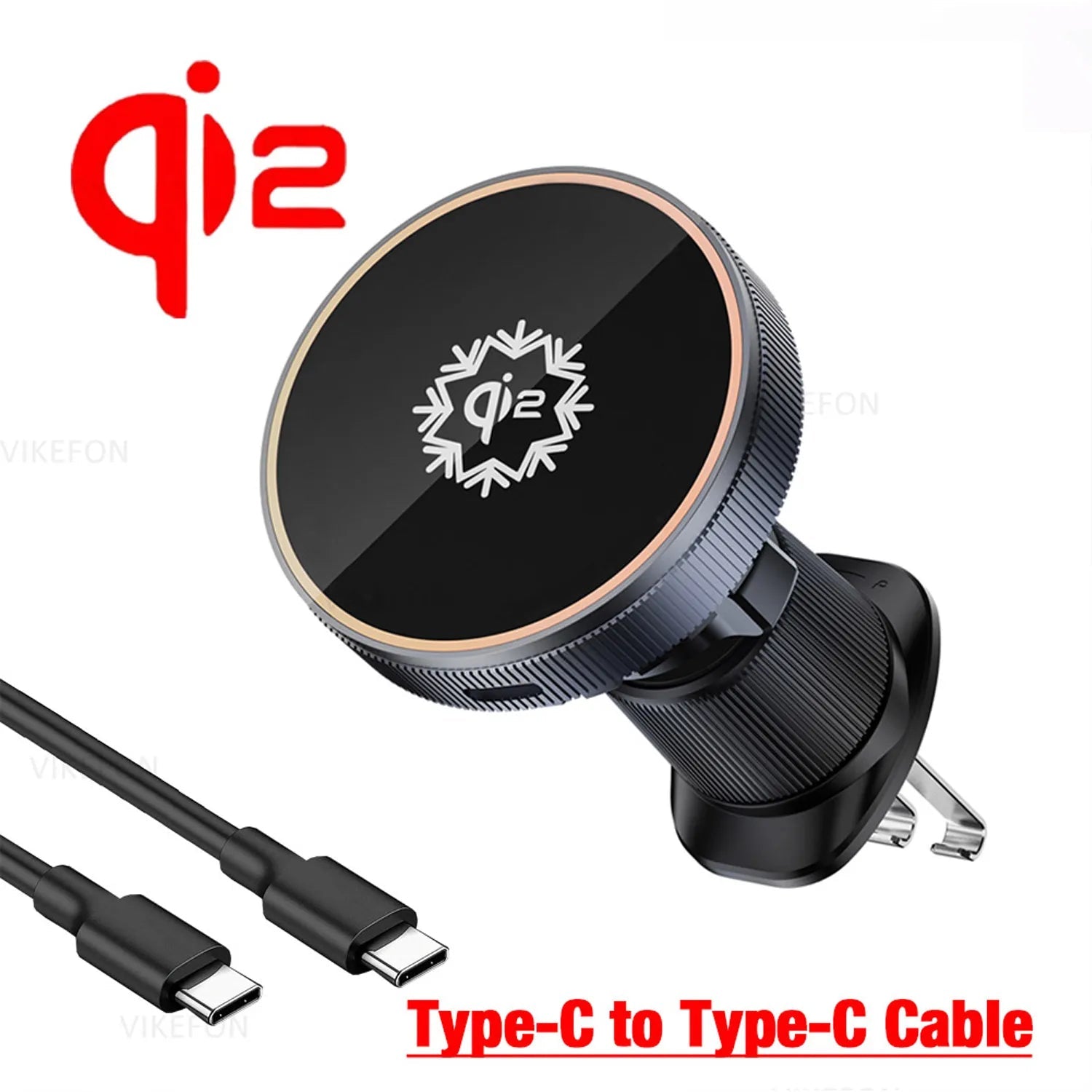 ice Cooling Magnetic Wireless Car Charger Stand for iPhone 16 15 14 13 12 Pro Max MacSafe Car Phone Holder Fast Charging Station sayaragear