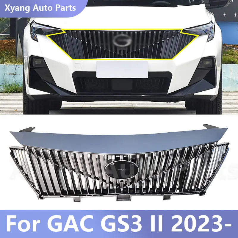 Front Bumper Grille Radiator Grille For GAC GS3 II 2023- 7110003CRV0000 sayaragear
