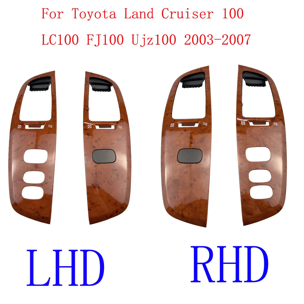 1 Pair Car Air Vent Outlet Dashboard Air fresh Window Panel for Toyota Land Cruiser 100 LC100 FJ100 Ujz100 2003-2007 LHD RHD sayaragear