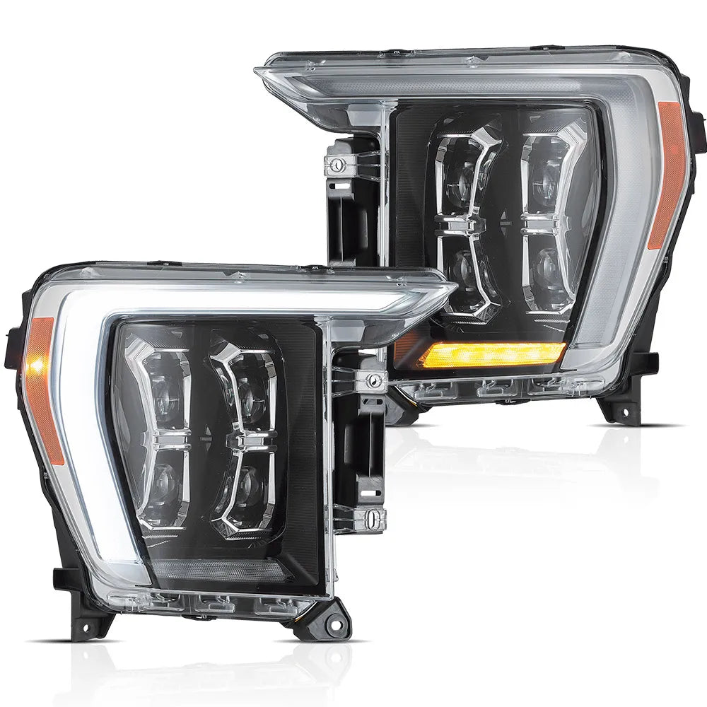 Vland 21-23 F150 14th Gen Projector Full LED Matrix Headlights Upgrade with Enhanced Brightness and Modern Design sayaragear