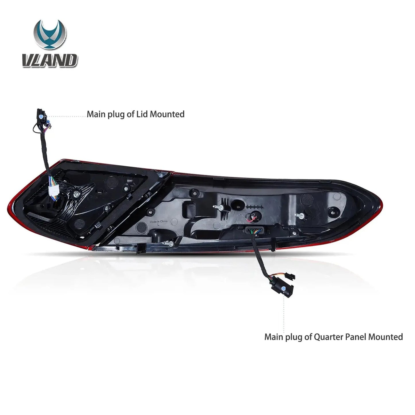 Vland 16-23 C-Class A205 C205 Full LED Tail Lights With Animation Sequential Turn Signal sayaragear