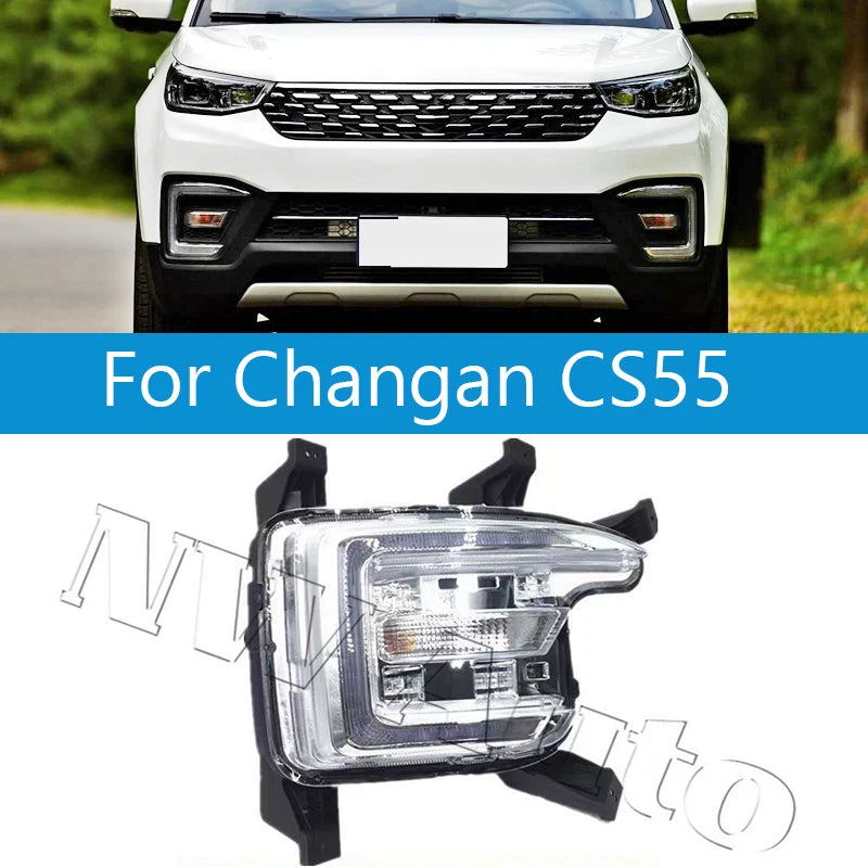 For Changan CS55 Daytime Running Light Front Bumper Fog Lamp sayaragear