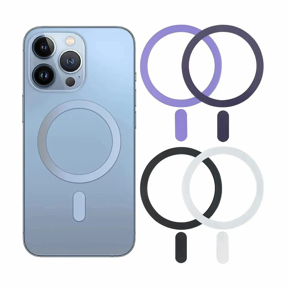 Universal Mobile Phone Metal Ring Plate for Magsafe Wireless Charging Sticker for iPhone Xiaomi Magnet Holder Iron Sheets in Car sayaragear