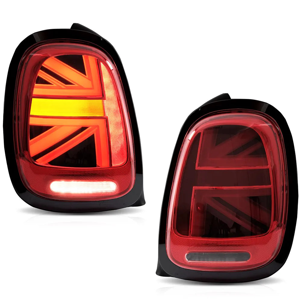 Vland 14-19 Mini F55/F56/F57 Full LED Taillights with Sequential Turn Signal Rear Lamp Assembly Upgrade sayaragear