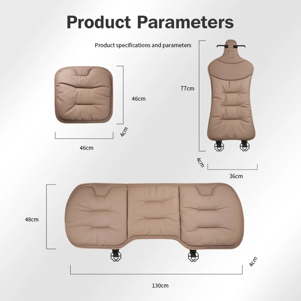 Universal Car Seat Cover Leather Cars Seat Waist Cushion Covers Four Season Auto Interior Seats  Protection Pad Car Accessorie sayaragear