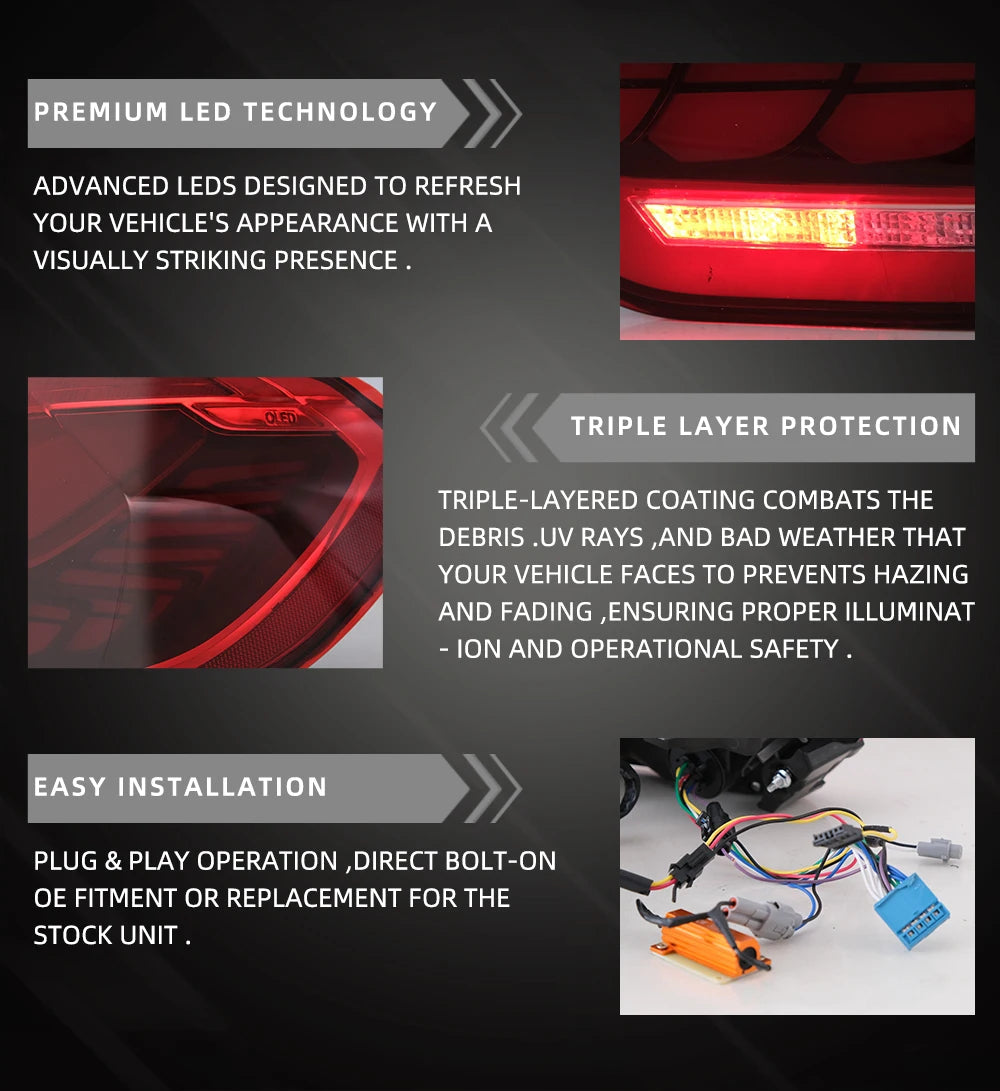 VLAND Taillight Assembly For BMW 4-series F32 F33 F36 M4 F82 F83 LED Running Light Sequential Turn Signal 418 420 430 LED sayaragear