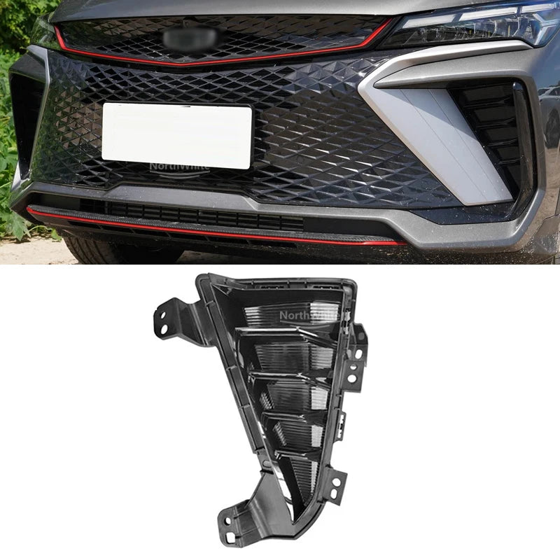 Front Bumper Grille For Geely Coolray 2023-2025 Front Fog Lamp Frame 6010207700 6010207700 6010207800 6010207900 sayaragear