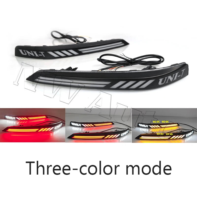 Car LED Rear Bumper Reflector Light For Changan UNI-T Fog Lamp Brake Light Rear Fog Lamp sayaragear