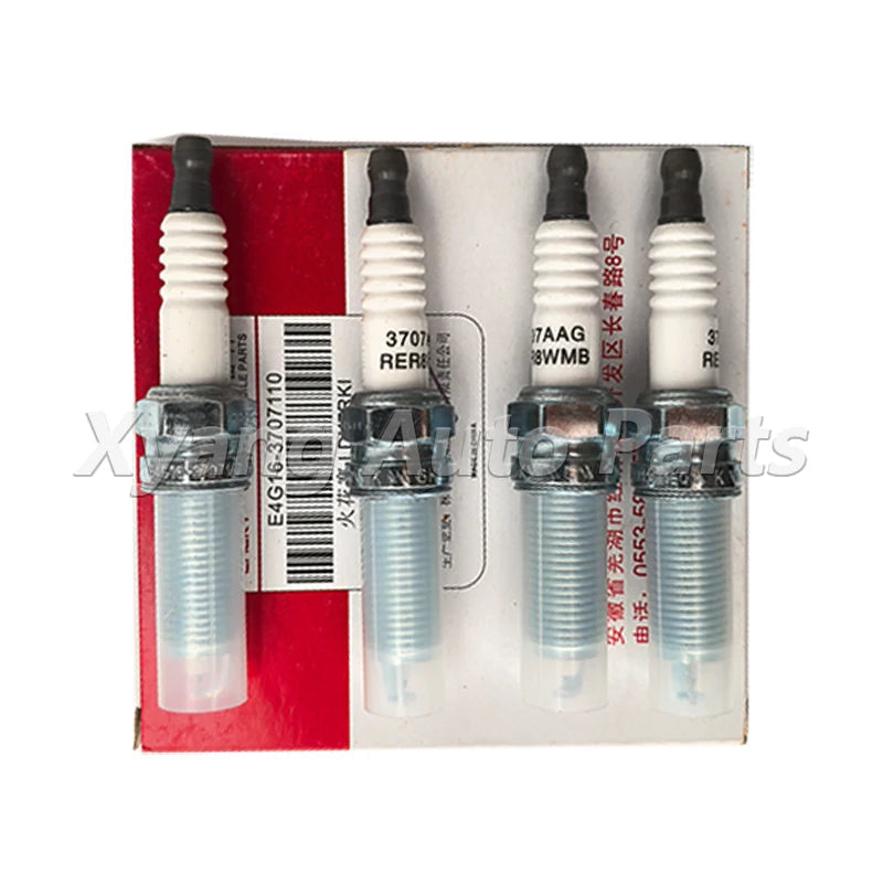 4pcs Spark Plug For Chery Tiggo 4/Tiggo 4 Pro/Omoda S5/Kaiyi X3 ‖ E4G16-3707110  E4G16-3707010AB sayaragear