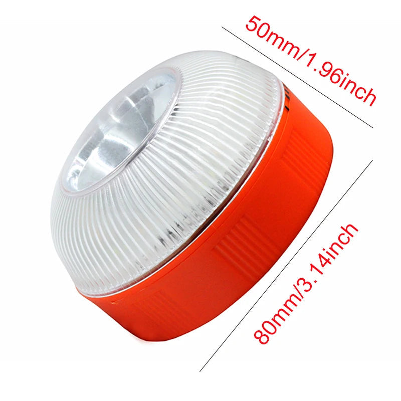 LED Car Emergency Light V16 Flashlight Magnetic Induction Strobe Road Accident Lamp Beacon Safety Accessory sayaragear