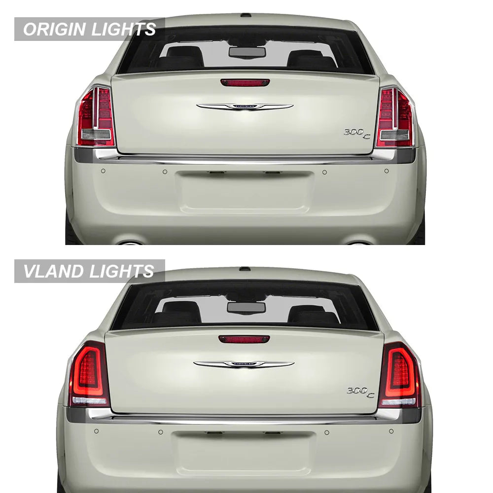 Vland 11-14 Chrysler 300 & Lancia Thema LED Tail Lights With Start-up Animation sayaragear