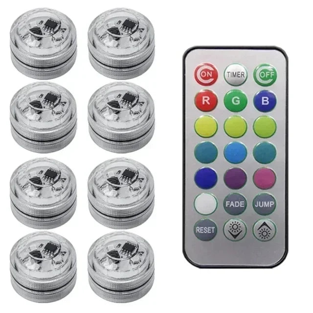 Wireless Adhesive LED Car Interior Ambient Light Remote Control Decor Auto Roof Foot Atmosphere Lamp Bicycle Tail Light sayaragear