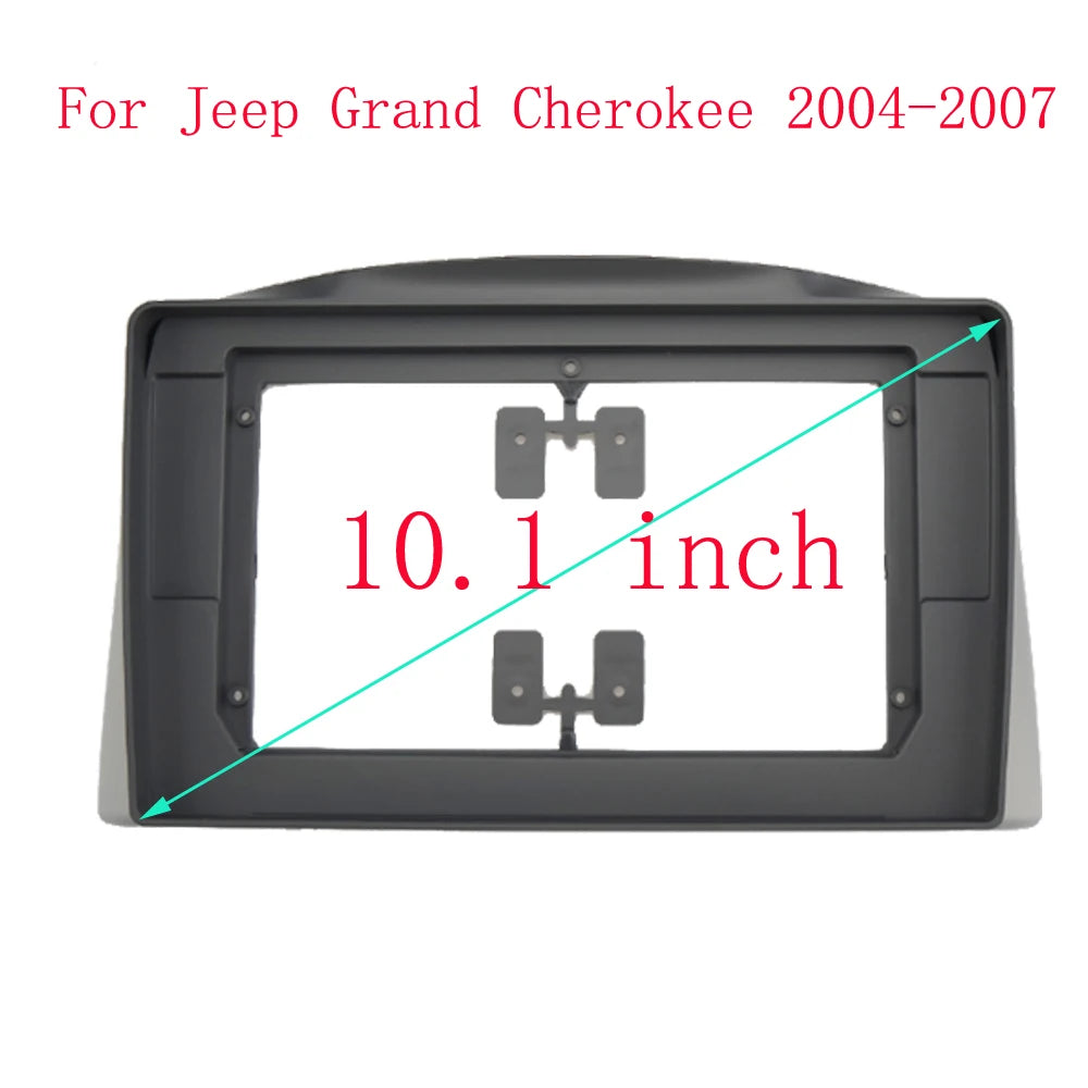 10 Inch Car Frame Fascia Adapter Canbus Box Decoder Android Radio Dash Fitting Panel Kit For Jeep Grand Cherokee 2004-2007 sayaragear
