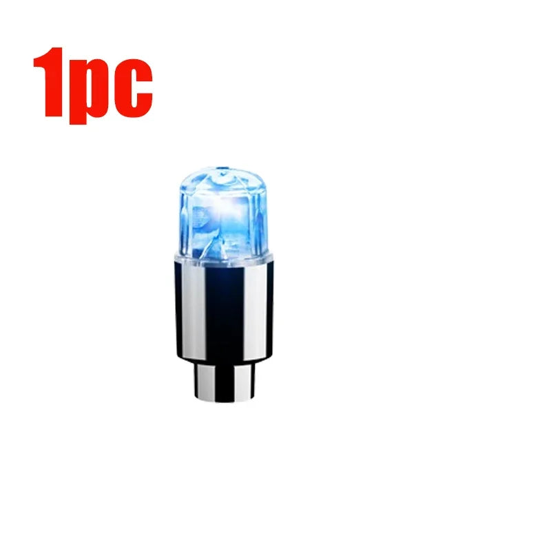 Car Hub Ambient Light Bicycle LED Tire Lights Universal Car Neon Lamp Valve Cover Lights Tire Colorful Flashing Bulb Decoration sayaragear