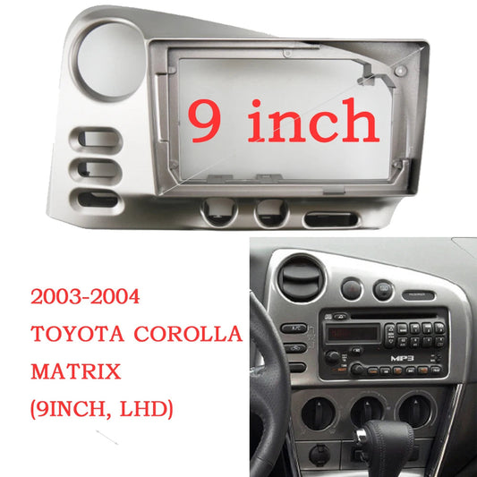 9 Inch Car Frame Fascia Adapter Android Radio Dash Fitting Panel Kit For Toyota Matrix 2 E140 Pontiac Vibe sayaragear