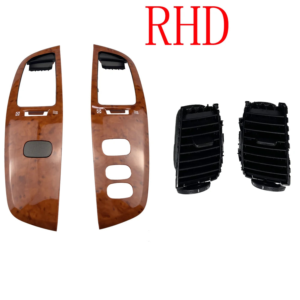 1 Pair Car Air Vent Outlet Dashboard Air fresh Window Panel for Toyota Land Cruiser 100 LC100 FJ100 Ujz100 2003-2007 LHD RHD sayaragear