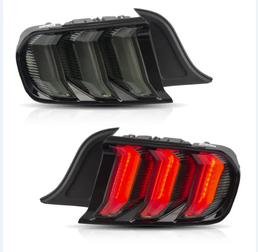 VLAND Tail lamp assembly for Ford Mustang 2015-2020 Tail light with Sequential Turn Signal Reverse Lights Plug and Play sayaragear