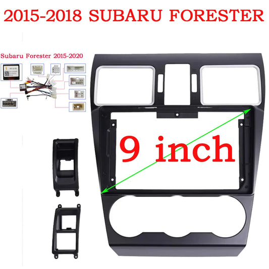 9 Inch Car Frame Fascia Adapter For Subaru Forester  2015-2018 Android Radio Dash Fitting Panel Kit sayaragear