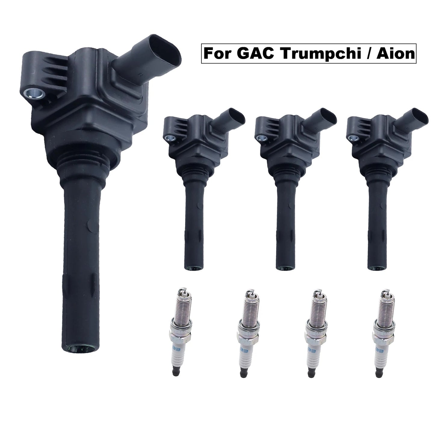 Ignition Coil+Spark Plug Kit For GAC Trumpchi‌ GS3 1.5L(150N)/ GS4 PHEV I / GA4 1.5L 2017- Aion GA3S 1.5L-PHEV 2017- F01R00A090 sayaragear