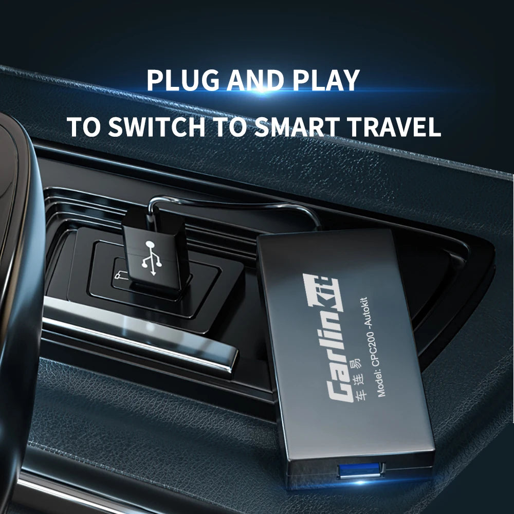 CarlinKit Wired or Wireless CarPlay Adapter USB Android Auto Dongle for Android Car Multimedia Mirrorlink Waze Spotify Autokit sayaragear