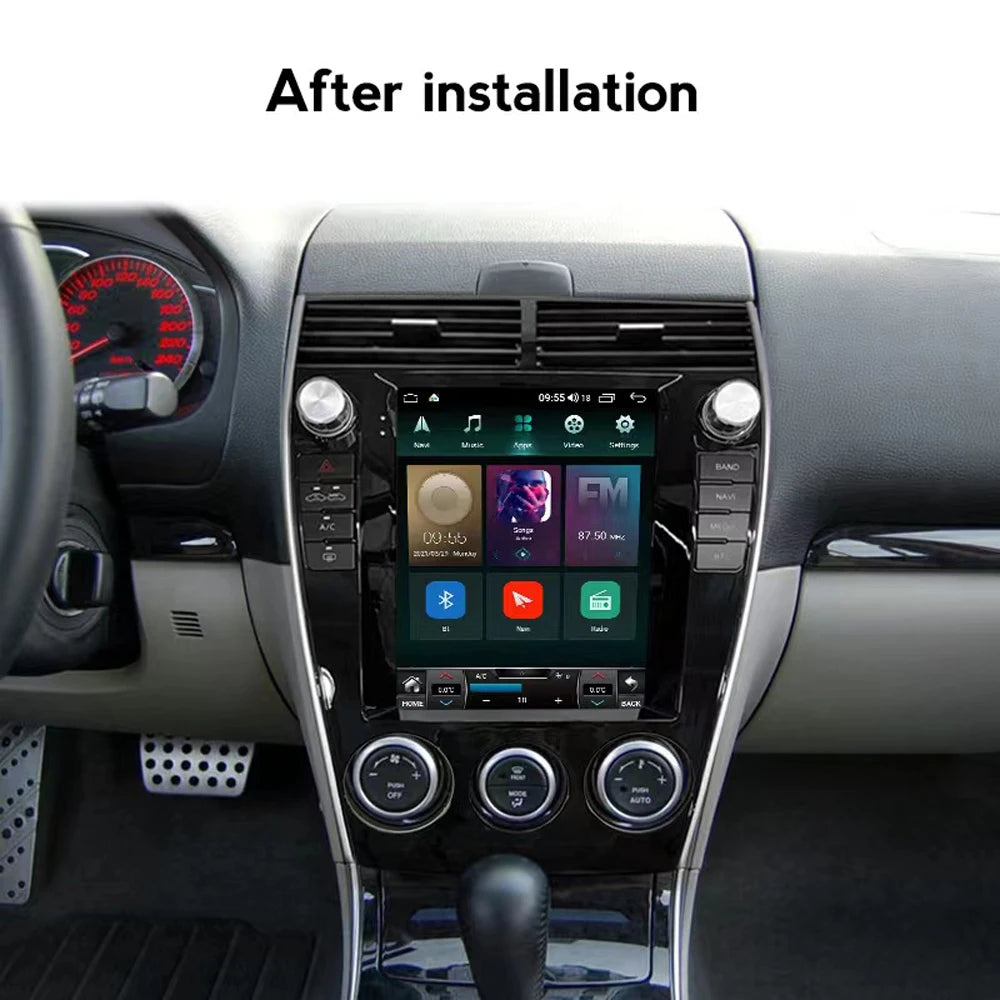 HAOCHEN 9.7 inch 2din Car Radio Dashboard For Mazda-6-2004-2015 Stereo Panel, For Teyes Car Panel With Dual Din CD DVD Frame sayaragear
