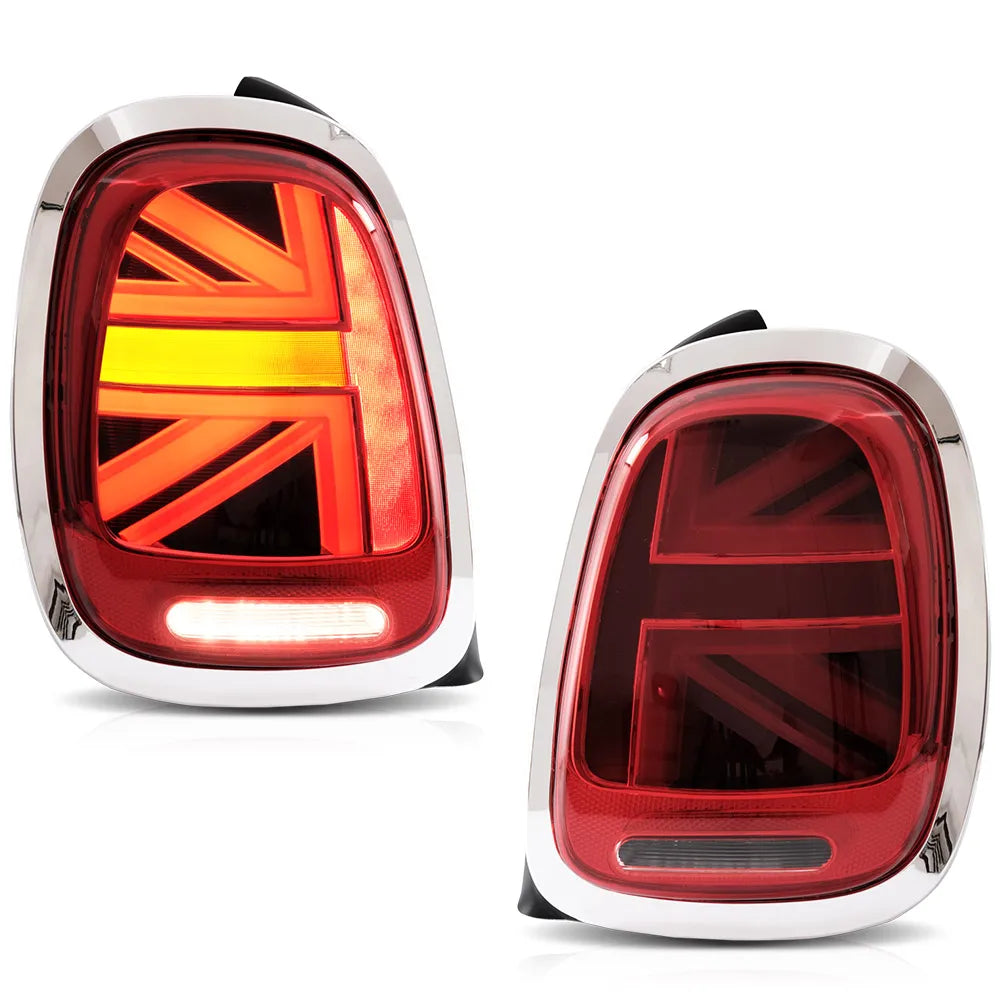 Vland 14-19 Mini F55/F56/F57 Full LED Taillights with Sequential Turn Signal Rear Lamp Assembly Upgrade sayaragear