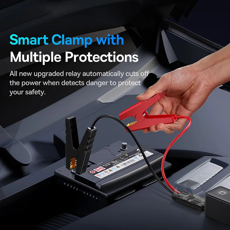 Baseus 600A Jump Starter 6000mAh Car Battery Charger for Auto Emergency Power Bank Booster Starting Device Car Jump Starter sayaragear