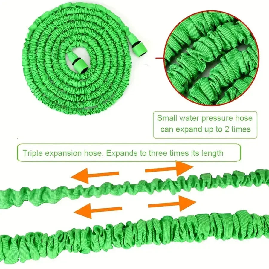 25FT-200FT Expandable Magic Hose Lightweight Design Durable Materials 7 Water Spraying Functions Gun Home Garden Watering Tools sayaragear
