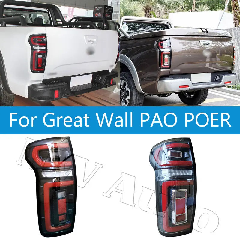 For Great Wall PAO POER Rear Bumper Taillight Taillamp Brake Light Rear Turn Light sayaragear