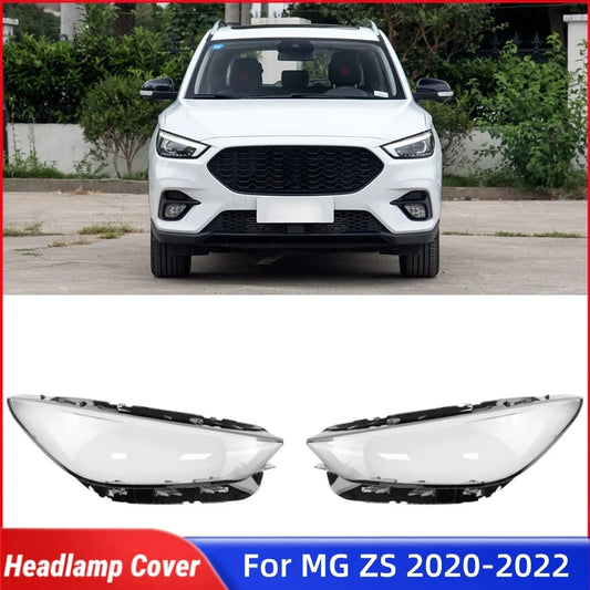 For MG ZS 2020 2021 2022 Car Replacement Parts Front Lamp Glass Glass Headlights Car Front Headlight Lens Cover Lights Shell sayaragear