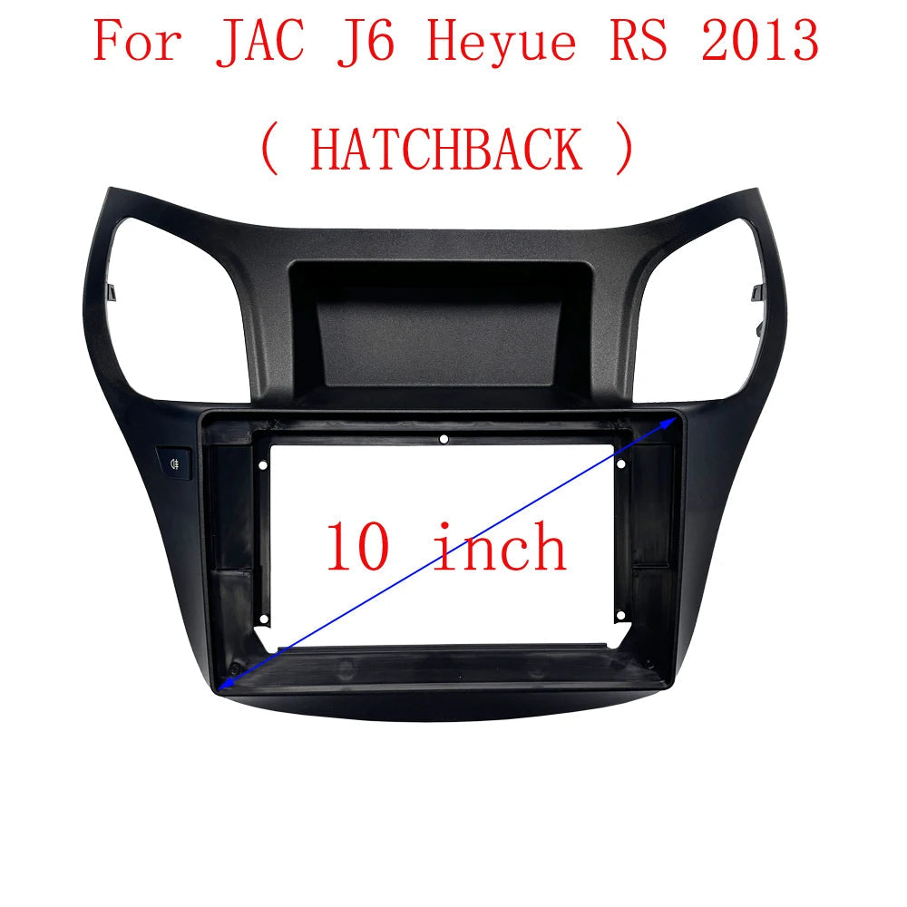 Car Multimedia Frame Car Audio Radio Frame Dashboard Fitting Panel 10.1 INCH Fascias For JAC J6 Heyue RS 2013 sayaragear