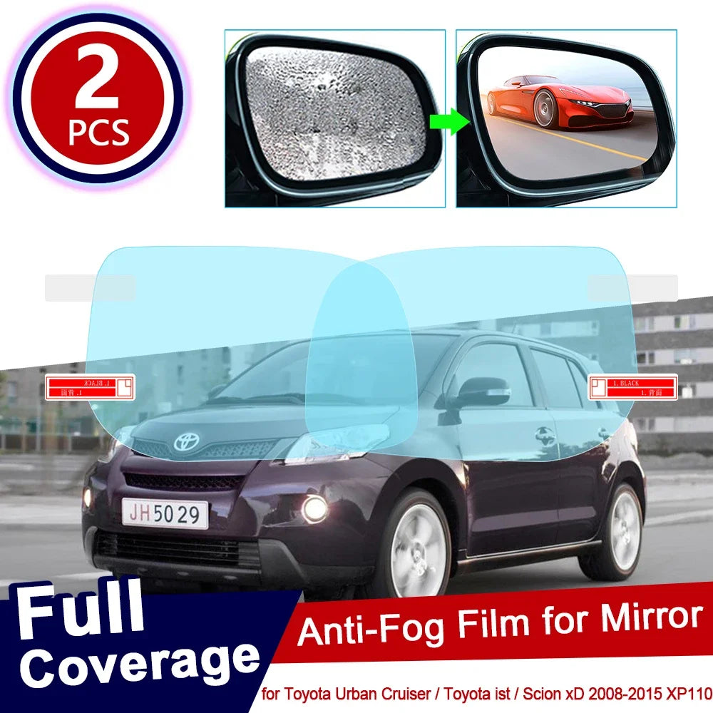for Toyota Urban Cruiser Ist Scion xD 2008~2015 XP110 XP 110 Full Cover Anti Fog Film Rearview Mirror Accessories 2010 2011 2014 sayaragear