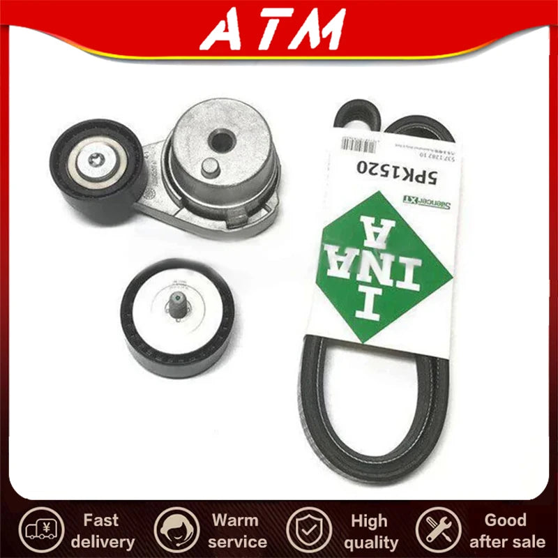 ATM Original generator belt power pump belt tensioner assembly idler wheel 10202625  ILR20002 10202623 For SAIC MG5 ZS RX3 i5 i6 - sayaragear
