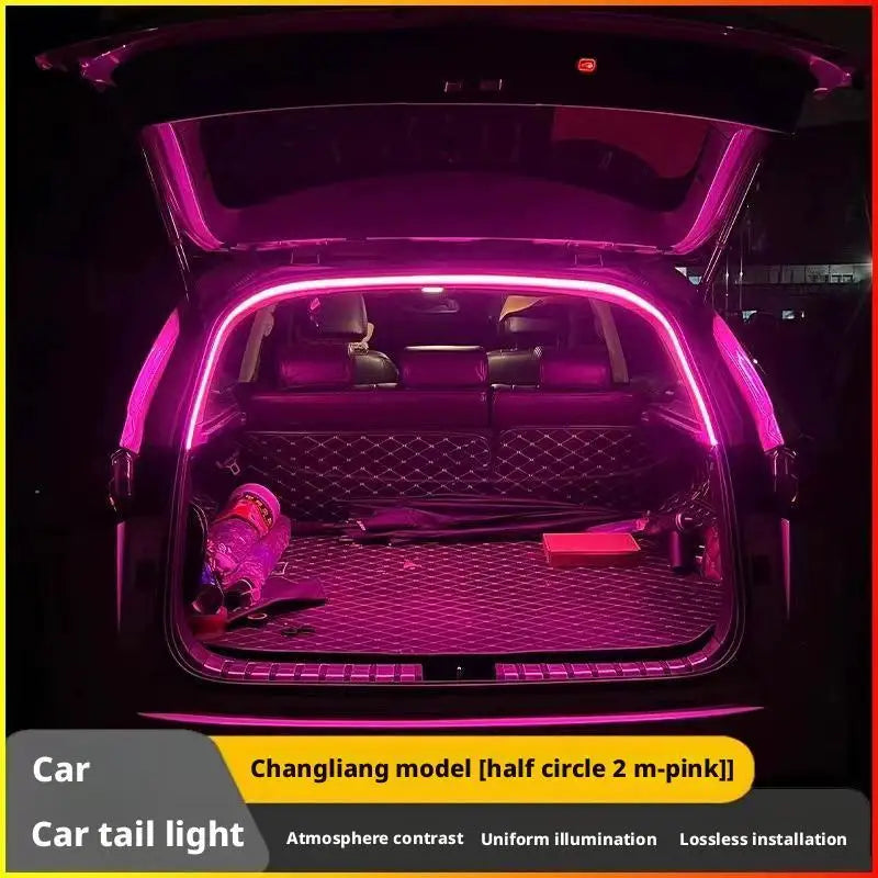 Sensor Tail Box Light Strip Ultra-Bright Car Trunk LED Car Interior Decorative Lamp Strip Automatic Atmosphere Light sayaragear