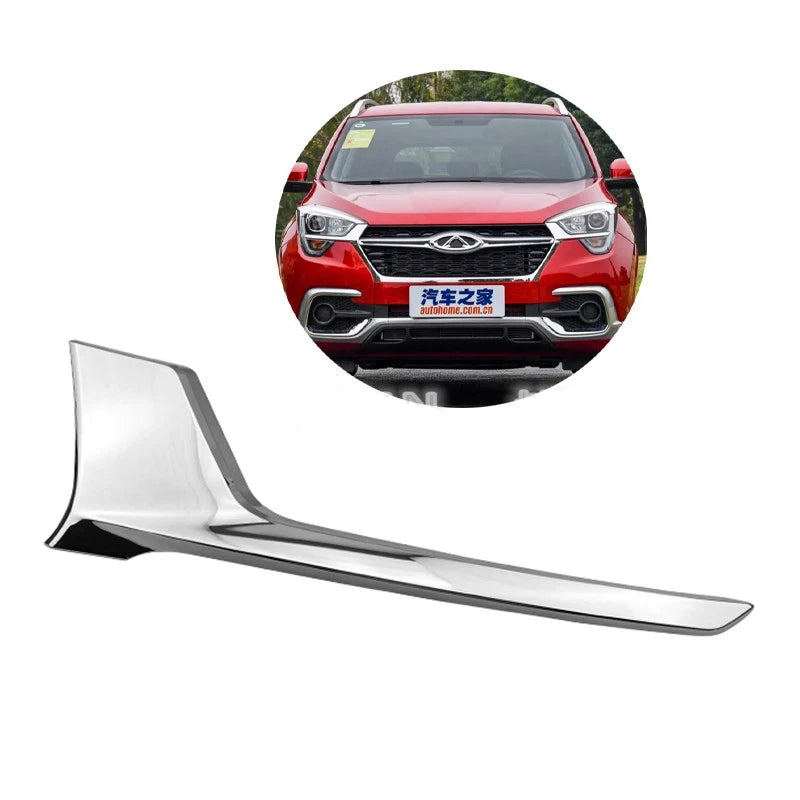 Headlight Strip Bracket for Chery 5X 2017 Front Lamp ABS Electroplated Bright Strip Decoration Car Accessories sayaragear
