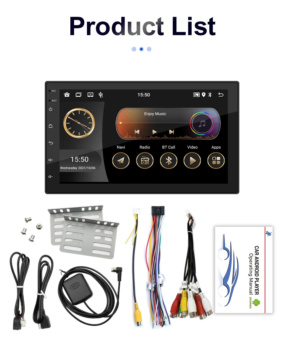 7/9/10 inch Universal Android 13 Car Radio 32G/64G Autoradio android 2 Din car radio GPS BT Central Multimedia Smart car systems sayaragear