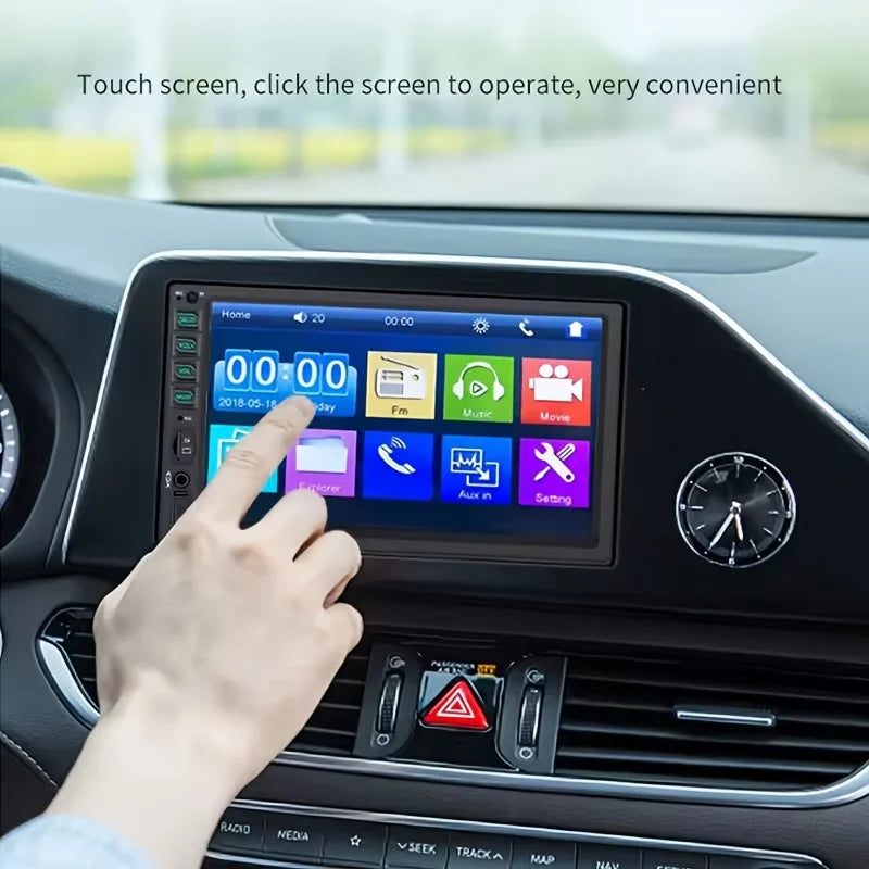 17.78cm 2Din Car Stereo - Universal Car Multimedia System for Android and iOS Devices, Car Stereo Unit, Without Battery sayaragear