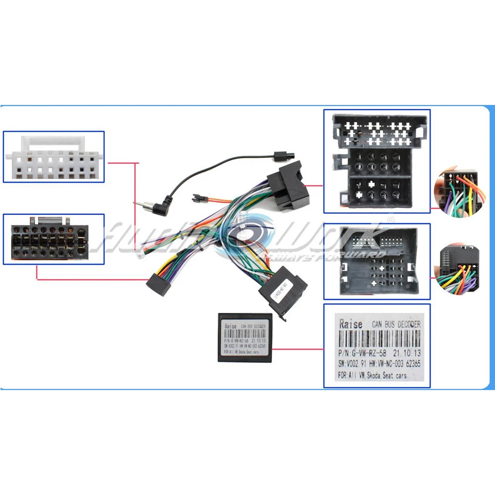 Car Radio Android stereo screens navigation cable frame canbus For SKODA 2007 2008 2009 2010 2011 2012 2013 2014 OCTAVIA 10INCH sayaragear