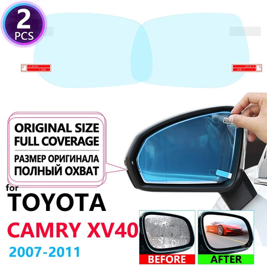 Full Cover Anti Fog Film Rainproof Rearview Mirrors for Toyota Camry 40 XV40 2007~2011 Car Stickers Accessories 2008 2009 2010 sayaragear